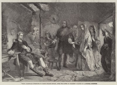 Flora Macdonald presentada al Príncipe Carlos Eduardo, después de la Batalla de Culloden de Alexander Johnston
